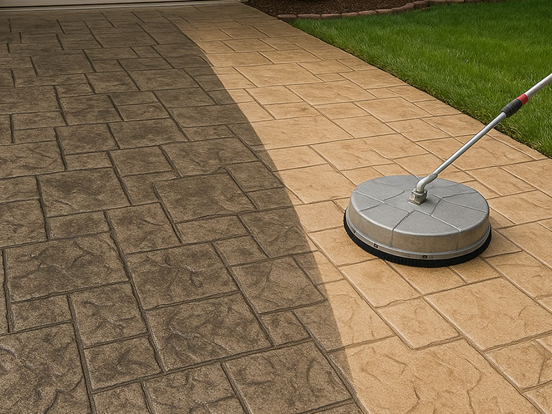 Driveway Cleaning Results